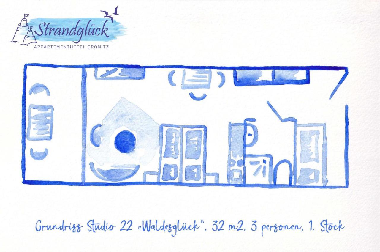 Studio 22 "Waldesglueck" Apartman Grömitz Kültér fotó